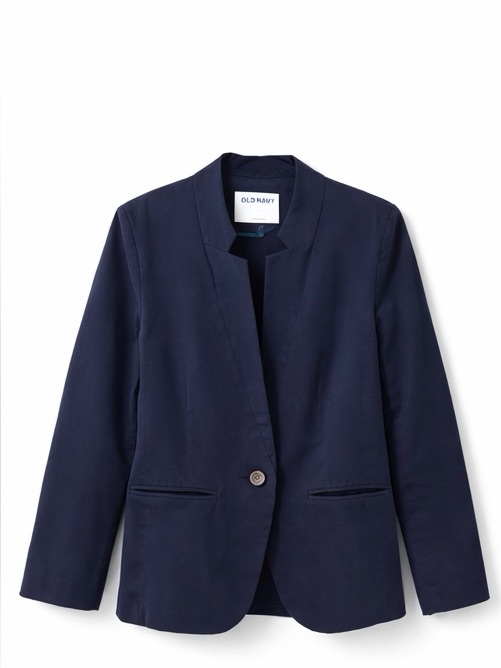 Old Navy Navy Blue Blazer Minimalist Chic Size L